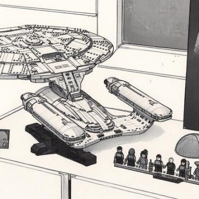 Lego lança conjunto de ficção científica com Enterprise de 400 dólares e figuras Data, Picard e Worf