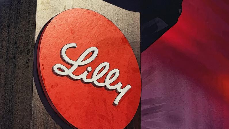 Logo da Eli Lilly em Houston, Texas