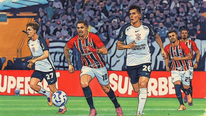 São Paulo está à frente do Corinthians na tabela do Brasileirão (Foto: Jefferson Aguiar/Pera Photo Press/Gazeta Press)