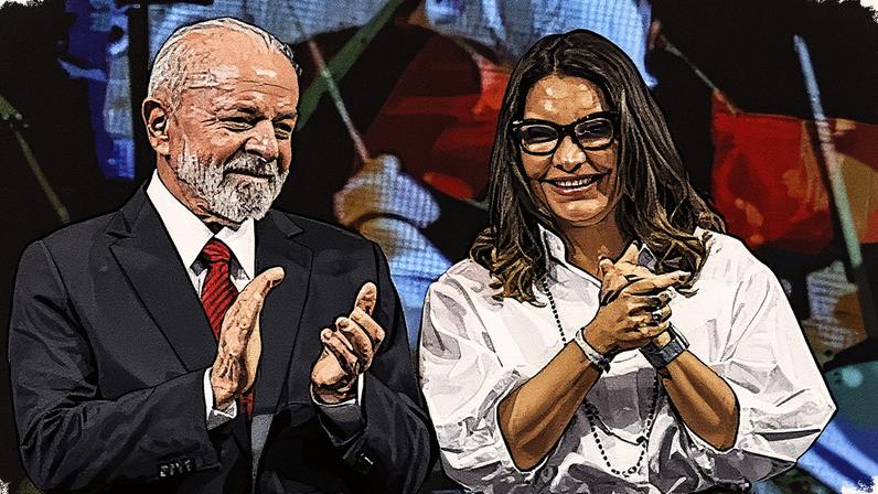 O presidente Lula e a primeira-dama Janja da Silva. Foto: Marcelo Camargo/Agência Brasil