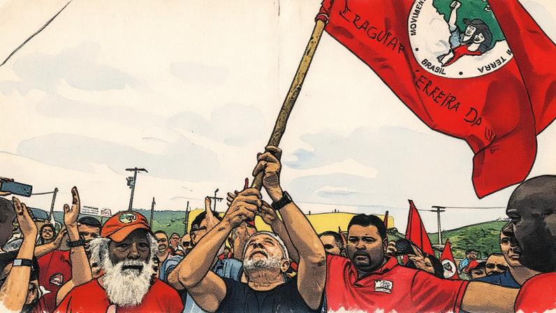 Defensor do MST, Lula assina decreto que pode garantir proteção ao grupo durante invasões de terra, segundo a oposição. (Foto: Ricardo Stuckert/PR)