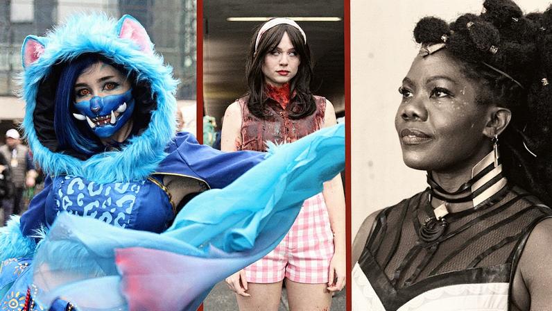 Three cosplayers at NYCC.