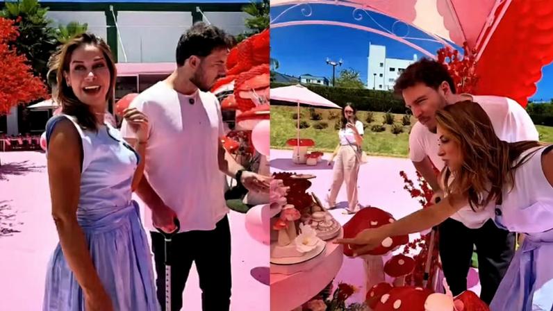 Maira Cardi organizou festa solidária para comemorar primeiro mês da filha — Foto: Reprodução/TikTok