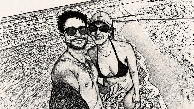 Sérgio Malheiros e Sophia Abrahão — Foto: Reprodução/Instagram