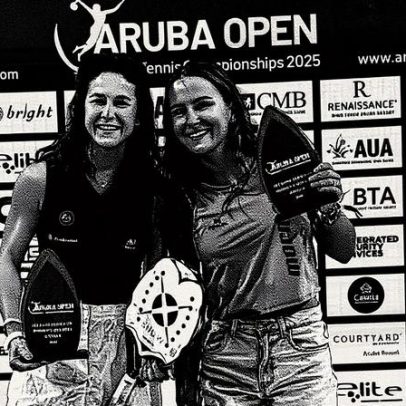Brasileiros conquistam títulos na dupla masculina, feminina e mista em Aruba