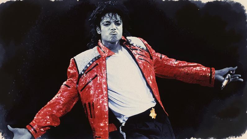Michael Jackson performs in concert circa 1986.