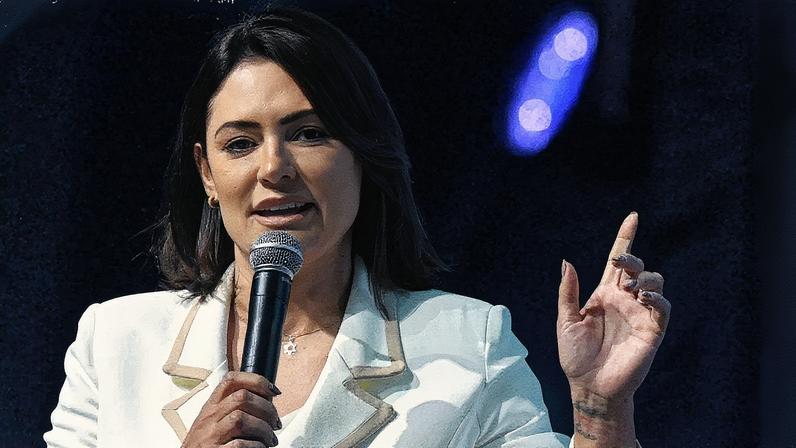 Michelle afirmou que Bolsonaro é a única opção da direita em 2026 e apontou que o Congresso está de joelhos para o STF. (Foto: EFE/Andre Borges)