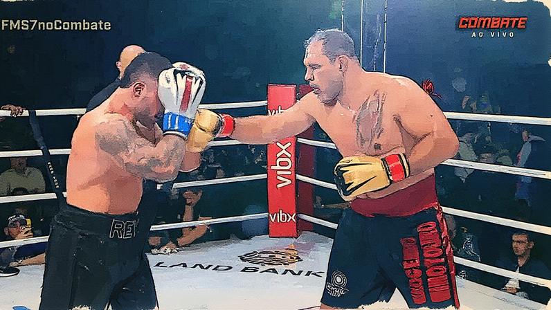 Minotouro garantiu mais um nocaute no Fight Music Show (Foto: Reprodução)