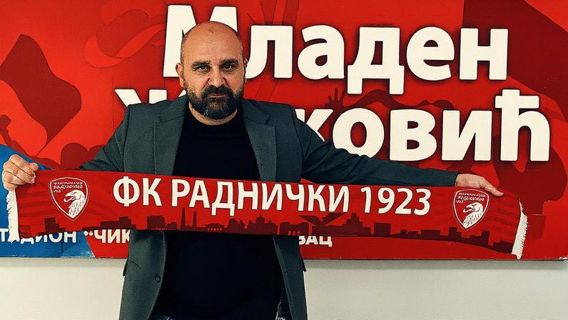1 de 1 Mladen Zizovic foi apresentado como treinador do Radnicki 1923 há menos de um mês — Foto: Divulgação/Radnicki 1923