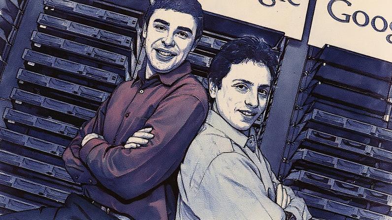 Larry Page e Sergey Brin fundaram o Google em 1998