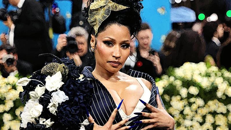 Nicki Minaj at the Met Gala on May 05, 2025 in New York City.