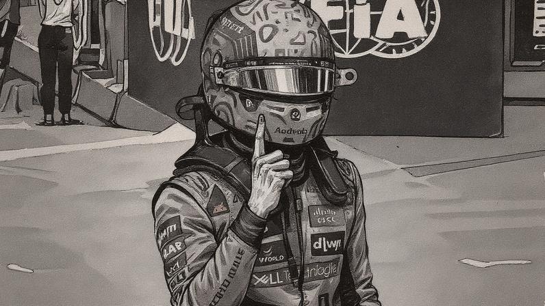 Lando Norris, da McLaren, garantiu a pole position (Photo by Nelson ALMEIDA / AFP)