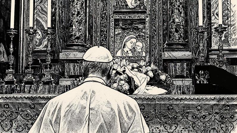 A adoração a Maria começou a se desenvolver nos primeiros séculos do cristianismo, especialmente após o Concílio de Éfeso (431 d.C.), quando ela foi declarada Theotokos (“Mãe de Deus”). Foto: Vatican Media