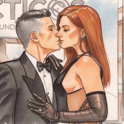 Giovanna Ewbank beija Bruno Gagliasso em leilão de Ronaldo