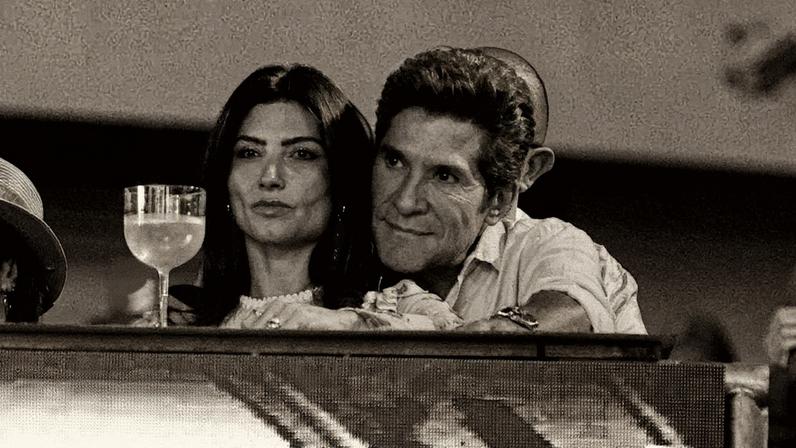 Daniel e a esposa, Aline de Pádua — Foto: Lucas Ramos/BrazilNews