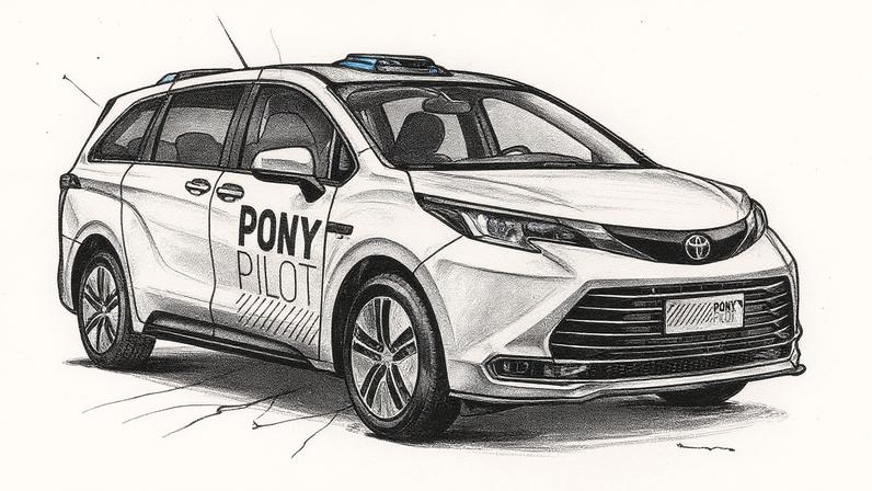 Até o final do ano, a meta da Pony AI é produzir 1.000 veículos autônomos (Pony.AI/Reprodução)