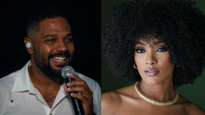 Arlindinho assume “novo status” de relacionamento com Erika Januza após rumores de affair discreto — Foto: Webert Belicio/Agnews e Felipe Costa (@felicostta)