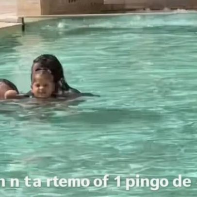 Vídeo mostra momento de afeto entre as filhas de Virginia e a mãe de Vini Jr.
