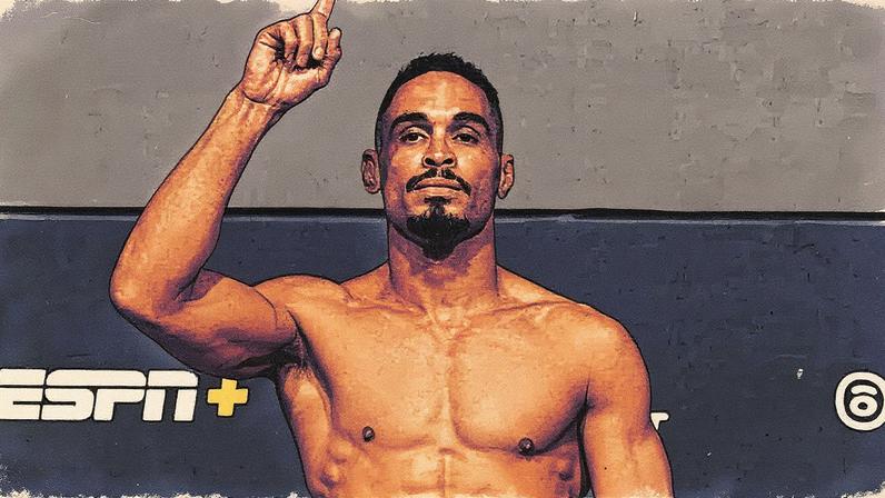 Rafael Cerqueira em pesado do UFC (Foto: Reprodução/UFC Brasil)