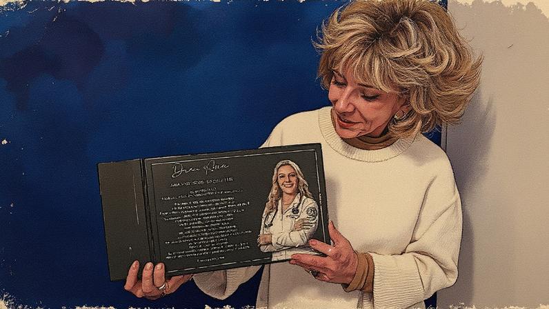 Silvia Poppovic se emociona com convite de formatura da filha — Foto: Reprodução/Instagram