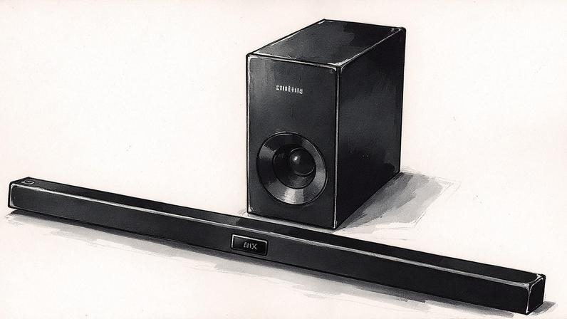 Soundbar é um acessório que amplia o palco sonoro, melhora a nitidez de diálogos e reforça os efeitos de ação e ambientação, criando uma experiência mais próxima da de um cinema (Samsung/Divulgação)