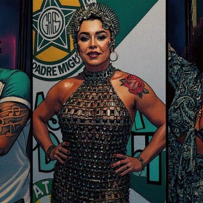 Xande de Pilares e Babi Cruz prestigiam feijoada dos 70 anos da Mocidade