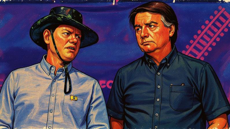 Diálogo direto: Tarcísio de Freitas e Jair Bolsonaro. O ex-presidente pede a Moraes a visita urgente do governador paulista. (Foto: Alan Santos/PR)