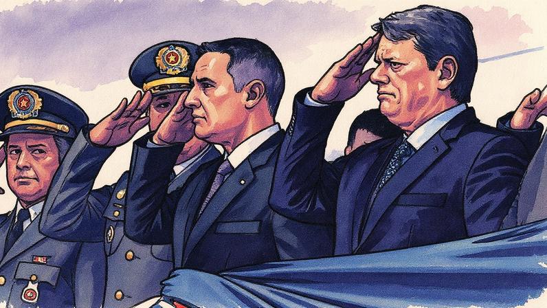 O secretário de Segurança Pública de SP, Guilherme Derrite, e o governador paulista, Tarcísio de Freitas (Republicanos). Foto: Alesp/Reprodução