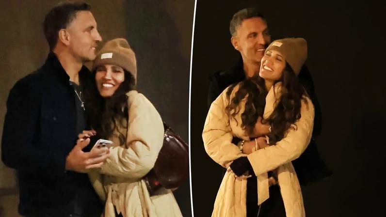 Mauricio Umansky was spotted cuddling actress and model CJ Franco in Los Angeles Wednesday night. BACKGRID