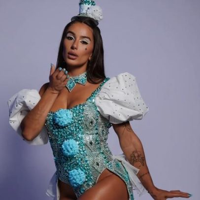 Musa da Vila Isabel se inspira em Colombina com 20 mil cristais para desfile