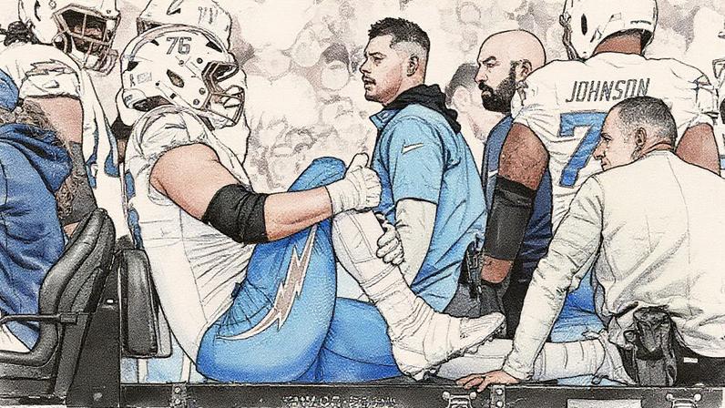 Tackle ofensivo dos Chargers fará cirurgia no tornozelo e encerra a temporada