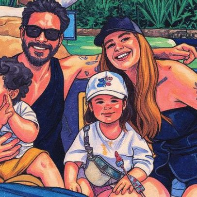 Viih Tube e Eliezer visitam parque aquático com os filhos