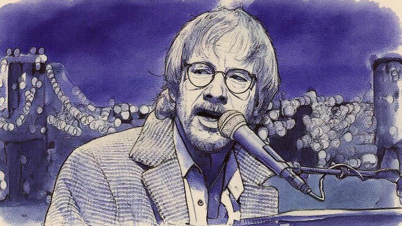 Warren Zevon on 'Late Show with David Letterman' in 2002.