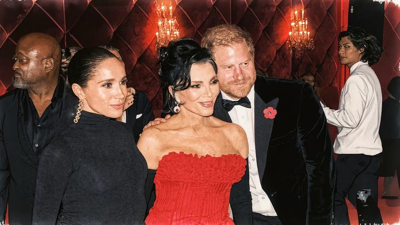Fans roasted Prince Harry and Meghan Markle after Kris Jenner and Kim Kardashian deleted photos posing with the Sussexes from Instagram. Instagram/Kris Jenner