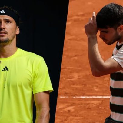Zverev e Alcaraz lideram tempo de quadra no ano