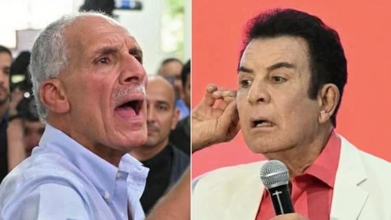Nasry Asfura e Salvador Nasralla. Foto: MARVIN RECINOS / AFP
