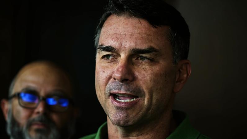 O senador Flávio Bolsonaro. Foto: Evaristo Sa / AFP