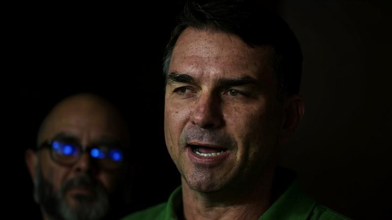 O senador Flávio Bolsonaro. Foto: Evaristo Sa / AFP