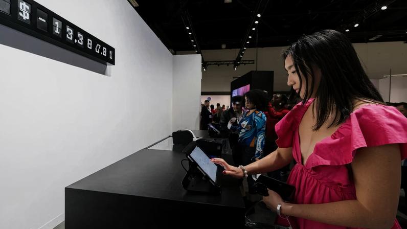 Receipts, please: Jack Butcher’s Self-Checkout lets visitors choose their price for a receipt from the artist’s machine