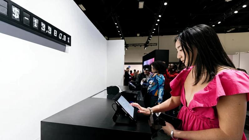Receipts, please: Jack Butcher’s Self-Checkout lets visitors choose their price for a receipt from the artist’s machine