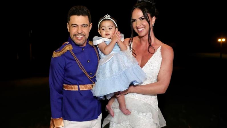 Zezé Di Camargo e Graciele Lacerda comemoraram 1 ano da filha, Clara