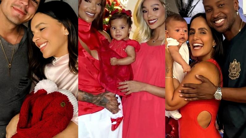 Mariana Rios, Ludmilla, Carol Peixinho e mais mamães famosas curtem primeiro Natal com os filhos nascidos em 2025: 'Jesus abençoe a família'