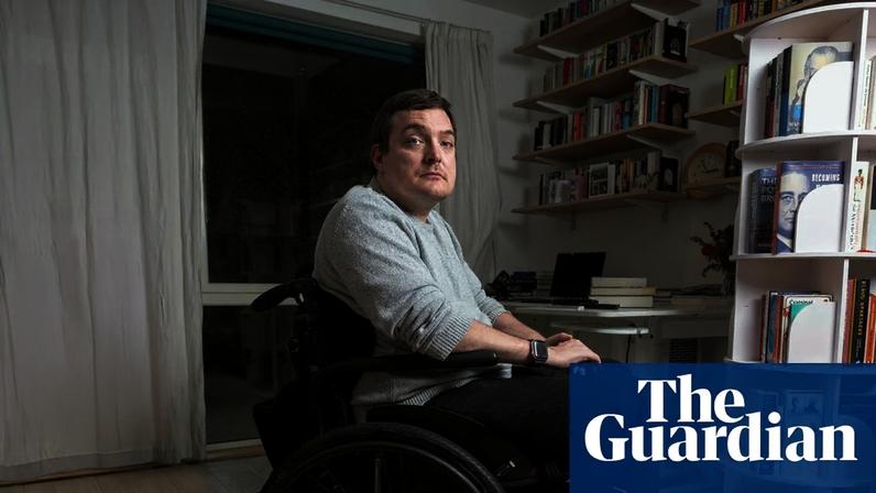 ‘The new certainly chair felt weird. But new wheelchairs normally do’ Paul Sagar at home.