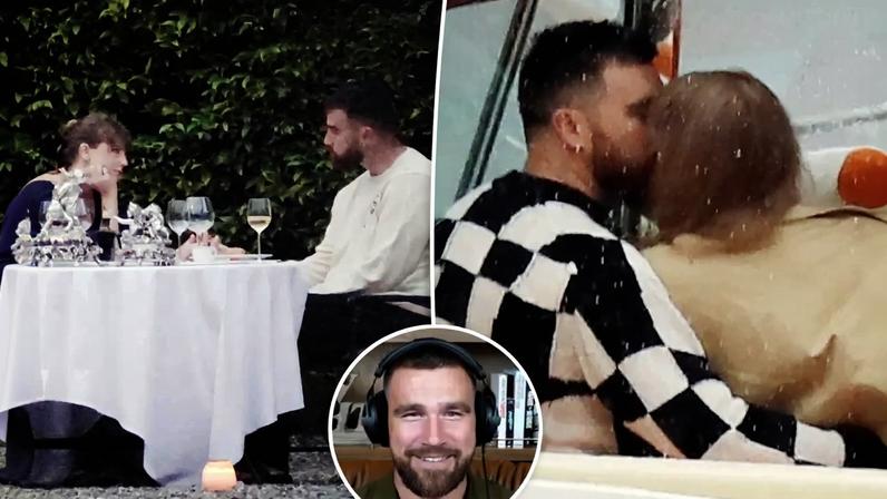 Travis Kelce gushed over how beautiful his Italian vacation was with fiancée Taylor Swift. Cobra Team / BACKGRID