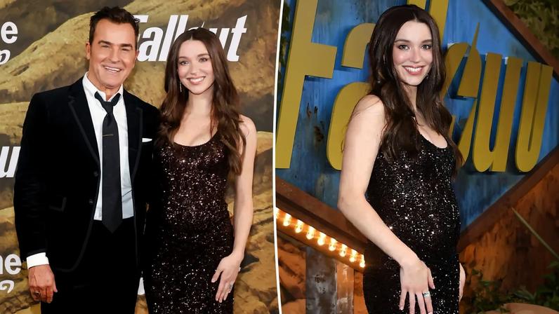 Justin Theroux and Nicole Brydon Bloom are expecting their first child. WireImage