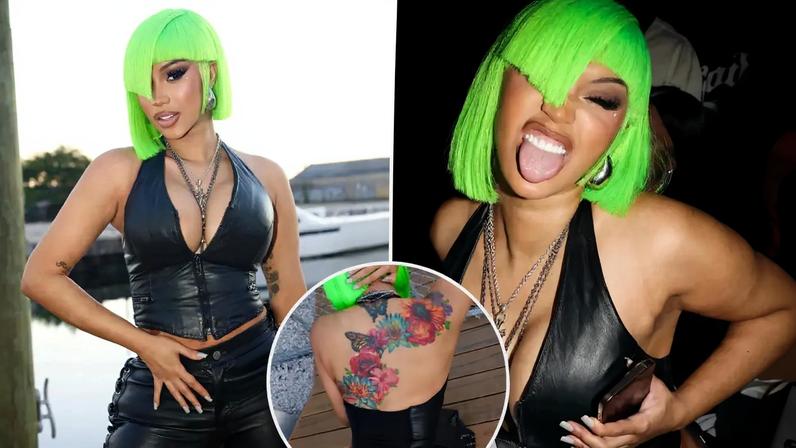 Cardi B shared a new all-leather look on Instagram. Instagram/@iamcardib