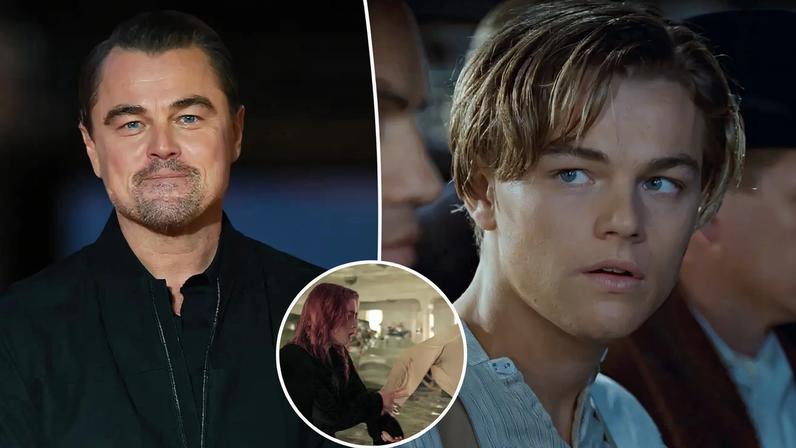 Leonardo DiCaprio at a fan event for the movie 'One Battle After Another'.