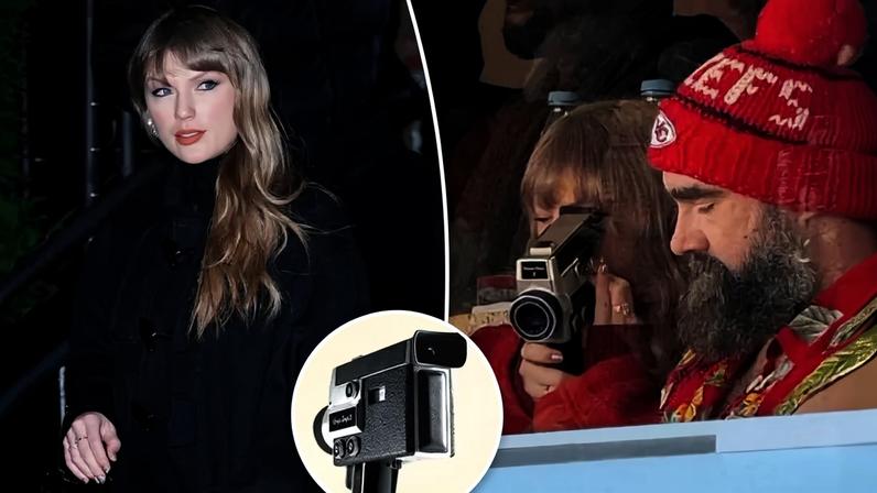 Taylor Swift captured footage using the Camp Snap CS-8 camera at Arrowhead Stadium on Sunday.