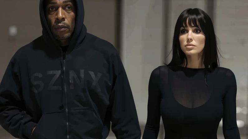 Kanye West and Bianca Censori took in a holiday classic on Christmas Eve.