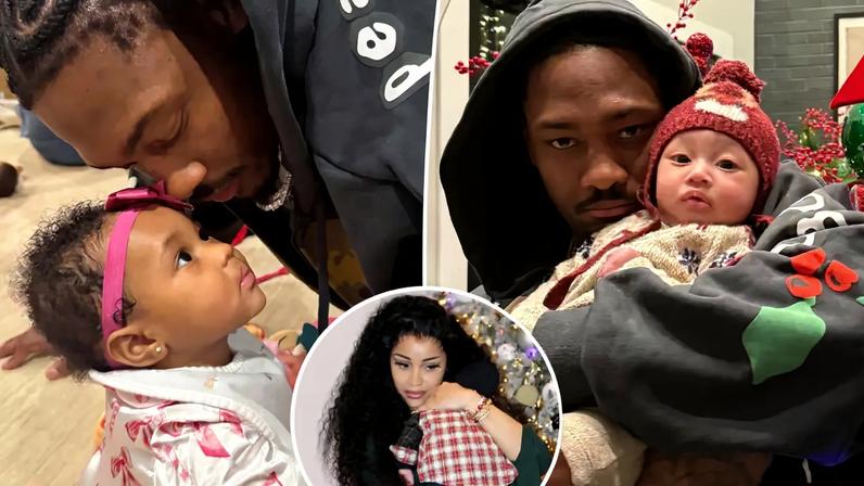 Stefon Diggs não passou o Natal com Cardi B, mostra fotos de seus três filhos